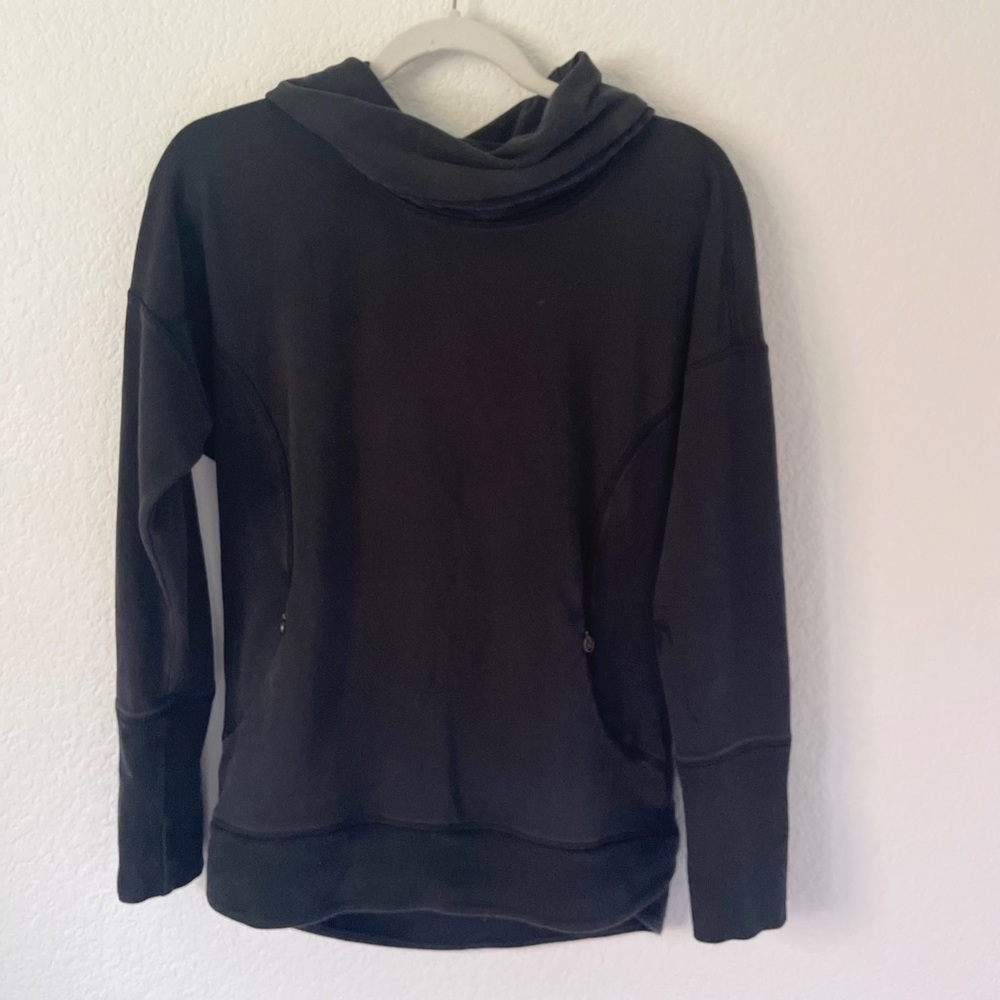 Lululemon Black Cowl-Neck Sweatshirt